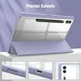thumbnail image 6 of Fintie Hybrid Slim Case for Samsung Galaxy Tab S10 Plus 2024/ Tab S9 Plus 2023 12.4 Inch with S Pen Holder, Shockproof Cover with Clear Transparent Back Shell, Auto Wake/Sleep, Lilac Purple, 6 of 10