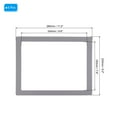 thumbnail image 2 of Unique Bargains 8x10 Magnetic Picture Frame, 5pcs Magnetic Frame Magnetic Photo Frames Reusable for Refrigerator, Grey, 2 of 7