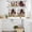 Gray, variant on Farmhouse Animals Kitchen Curtains Sets for Windows 36 Inch Length, Cow Pig in Fence Retro Wood Barn Rod Pocket Window Treatments Tier Curtains and Valances Set for Bedroom/Bathroom