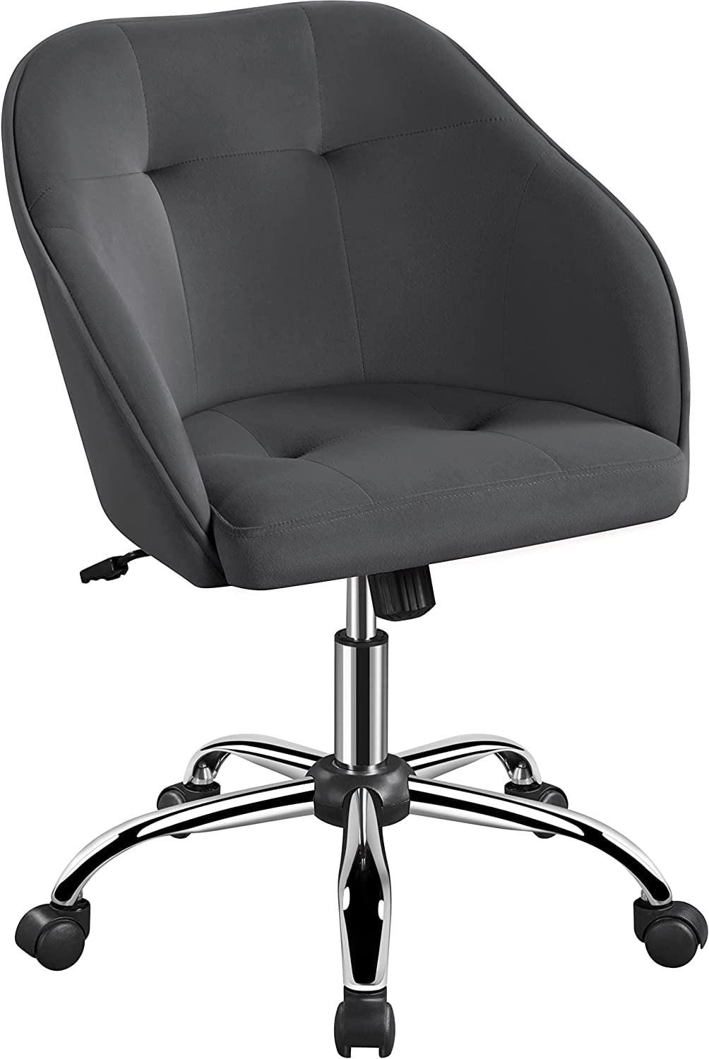 Velvet Desk Chair, Makeup Vanity Chair with Adjustable Tilt Angle, Modern Swivel Office Chair