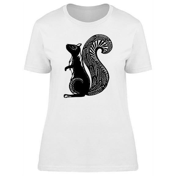 Squirrel With Ethnic Body T-Shirt Women -Image by Shutterstock, Female Small