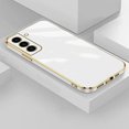 thumbnail image 3 of Luxury Plating Square Phone Case For Samsung S22 Ultra S23 S21 Plus s21 FE Case Cover For Galaxy S 21 S22 S20 FE Silicone Case, 3 of 5