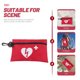 thumbnail image 3 of Kit de emergencia, botiquín de primeros auxilios, minibolso, mochila con hebilla, para supervivencia al aire libre y prevención de epidemias, tela para viajes., 3 of 6