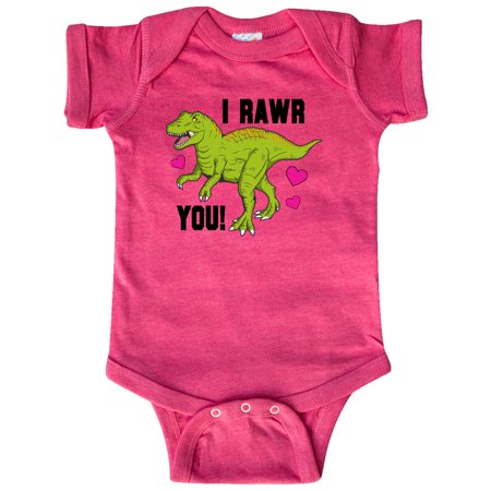 

Inktastic I Rawr You Tyrannosaurs with Hearts Gift Baby Boy or Baby Girl Bodysuit