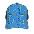 thumbnail image 2 of Picia Colorful Snake Pattern Trucker Hat,Baseball Cap,Sun Protection Cap,Stylish Headwear,Leisure Cap,Outdoor Sports Cap, 2 of 7
