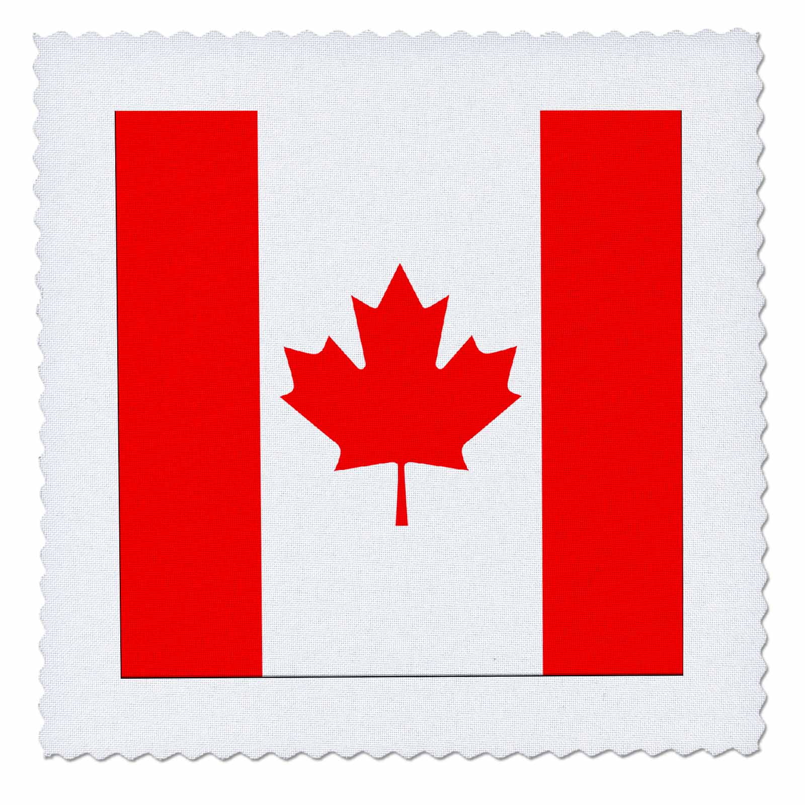 3dRose Canadian Flag Quilt Square, 8 by 8inch