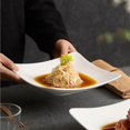 thumbnail image 4 of Plates Ceramic Square Plate, Pasta Plate, Household Chinese Tableware, Cold Dish Plate, Simple Stir-fry Plate, Snack Plate Dishes(Small), 4 of 7