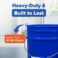 thumbnail image 4 of ePackageSupply Premium 5 Gallon Food Grade Plastic Pail with Gamma Seal Lid | Made in USA | BPA-Free | Heavy-Duty 90 Mil | Airtight Stackable Container, 1 Count, 4 of 9