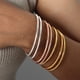 thumbnail image 4 of Pulsera de acero inoxidable para mujer, brazalete italiano de apertura redonda Simple, regalo para novia, accesorios para niña, gran oferta, 4 of 4
