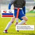 thumbnail image 3 of 24 Player Adjustable Sliding Flag Football Set, 3 Flags Per Belt, 72 Flags Total for for Kids Adults Players, 3 of 5