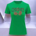 thumbnail image 3 of Playera Blusa Cherry Cerezas Animal Print Color Verde Talla Mediana Marca Emil SaEs, 3 of 4