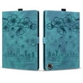 thumbnail image 3 of Allytech Case for Amazon Fire Max 11 Cover 13th Generation 2023 Released, Flower Cat Embossed Multi-Angle Viewing Stand Flip Folio Cards Slots Mangetic Closure Pencil Case - Green, 3 of 8