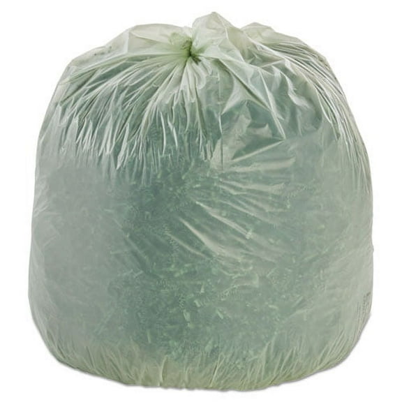 Ecosafe-6400 Bags, 30 Gal, 1.1 Mil, 30" X 39", Green, 48/box | Bundle of 2 Boxes