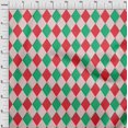 thumbnail image 4 of oneOone Georgette Viscose Red Fabric Argyle Quilting Supplies Print Sewing Fabric By The Yard 42 Inch Wide, 4 of 4
