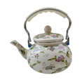 thumbnail image 3 of Hervidor de té de esmalte 25L Teakettle Retro Diseño Retro Gran capacidad Portilla de agua de Stovetop Portable para acampar Fiesta de la fiesta del, 3 of 9