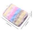 thumbnail image 2 of Bolsa Titular de la tarjeta de rayas de colores Monederos suaves y esponjosos Lindo corto para viajes diarios Tmvgtek Para Estrenar, 2 of 8