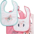 thumbnail image 3 of Hudson Baby Infant Girl Cotton Terry Drooler Bibs with Fiber Filling 10pk, Girl Fox, One Size, 3 of 5