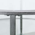 thumbnail image 6 of SEI Furniture Jaymes Round Glass Top Coffee Table in Silver, 6 of 8