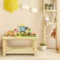 thumbnail image 4 of Gymax Patented Wood Kids Activity Play Table Block Table Multifunction W/Storage Natural, 4 of 10