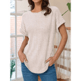 thumbnail image 5 of Women Short Sleeve Tunic Tops L, 5 of 7