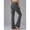 thumbnail image 3 of Rosvigor Plus Size Flare Yoga Pants for Women High Waisted Leggings Tummy Control Workout Pants No Front Seam Trousers with Pockets, 3 of 8