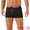 Black, variant on DARING DIVA Men's Lightweight Short Leg Stretch Boxer Briefs 28 Black