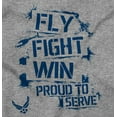 thumbnail image 2 of US Air Force Fly Fight Wind Pride Women's Plus Size Shirt Brisco Brands 2X, 2 of 5