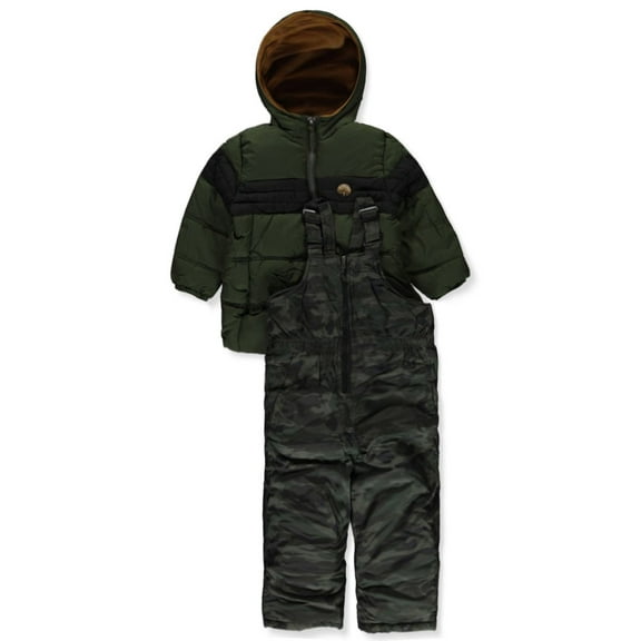 Iextreme Baby Boys' 2-Piece Camo Snowsuit Set - olive, 12 months (Infant)