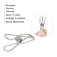 thumbnail image 4 of Uxcell 1" Small Metal Wire Clips Multi-Purpose Bag Clamps, Silver 45 Count, 4 of 5