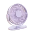 thumbnail image 1 of Mini ventilador de escritorio USB Ventilador de refrigeración de personal Ajuste de 90 degree Silencioso pa ir de excursión Púrpura Zulema Abanico portátil, 1 of 8