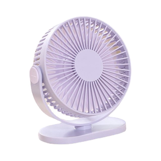 Mini ventilador de escritorio USB Ventilador de refrigeración de personal Ajuste de 90 degree Silencioso pa ir de excursión Púrpura Zulema Abanico portátil