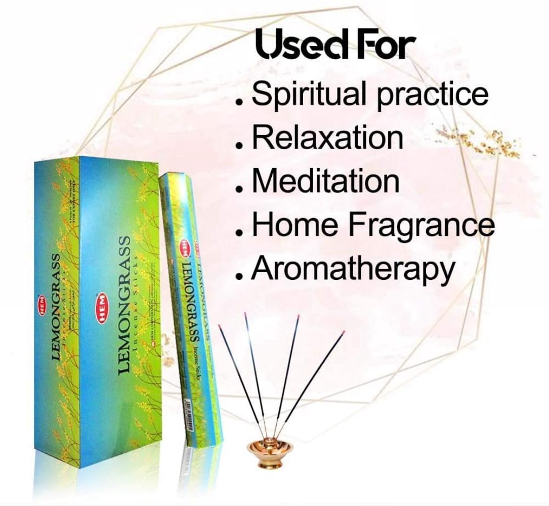 Hem Lemongrass Incense, 3 Boxes - (360 sticks bulk per order), Hem Lemongrass is one of the best incense popularly used by meditation and Yoga Centres By Visit the HEM Store