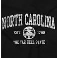 thumbnail image 2 of North Carolina Cute Footprints Beach Unisex Plus Fleece Graphic Hoodie Brisco Brands 3X, 2 of 5
