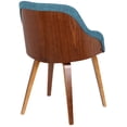 thumbnail image 6 of Bacci Dining Room Chairs for Dining Table Set of 2, Upholstered Dining Chairs, Modern Dining Chair, Kitchen Chairs for Dining Table, Mid Century Modern Dining Chairs (Teal Fabric), 6 of 6