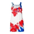 thumbnail image 4 of Moxiu Womens Independence Day Shorts Romper American Flag Overalls 4th of July Sleeveless Baggy Adjustable One Piece Patriotic Jumpsuit with Pockets 2025 Blue,XL, 4 of 6