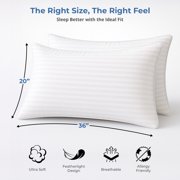 Lux Decor Collection Bed Pillows for Sleeping - Plush Pillows for bed - King Pillows 2-pack