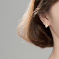 thumbnail image 4 of 925 Sterling Silver CZ Musical Note Stud Earrings for Women Teens Music Earrings Studs for Music Lovers, 4 of 10