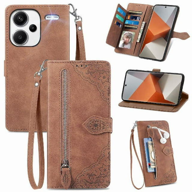 Funda billetera anti-golpes para GANGXUN Xiaomi Redmi Note 13 Pro+ 5G , ideal para día a día y trabajo