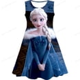 thumbnail image 2 of Reina de hielo Elsa Anna Cosplay ropa para niñas regalo de cumpleaños para niños ropa Falda corta niñas verano princesa ropa childre100 Gao Jinjia LED, 2 of 2