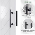 thumbnail image 3 of Manija para puerta corrediza de granero de 300 x 180 mm, manija en H de doble cara para puerta de vidrio o madera, acero inoxidable, negro mate, 3 of 5