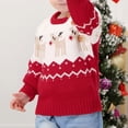 thumbnail image 6 of Christmas Baby Girls Boys Sweaters Coat Kids Knitting Pullovers Autumn Winter Tops Baby Boys Girls Cartoon Long Sleeve Sweaters, 6 of 7