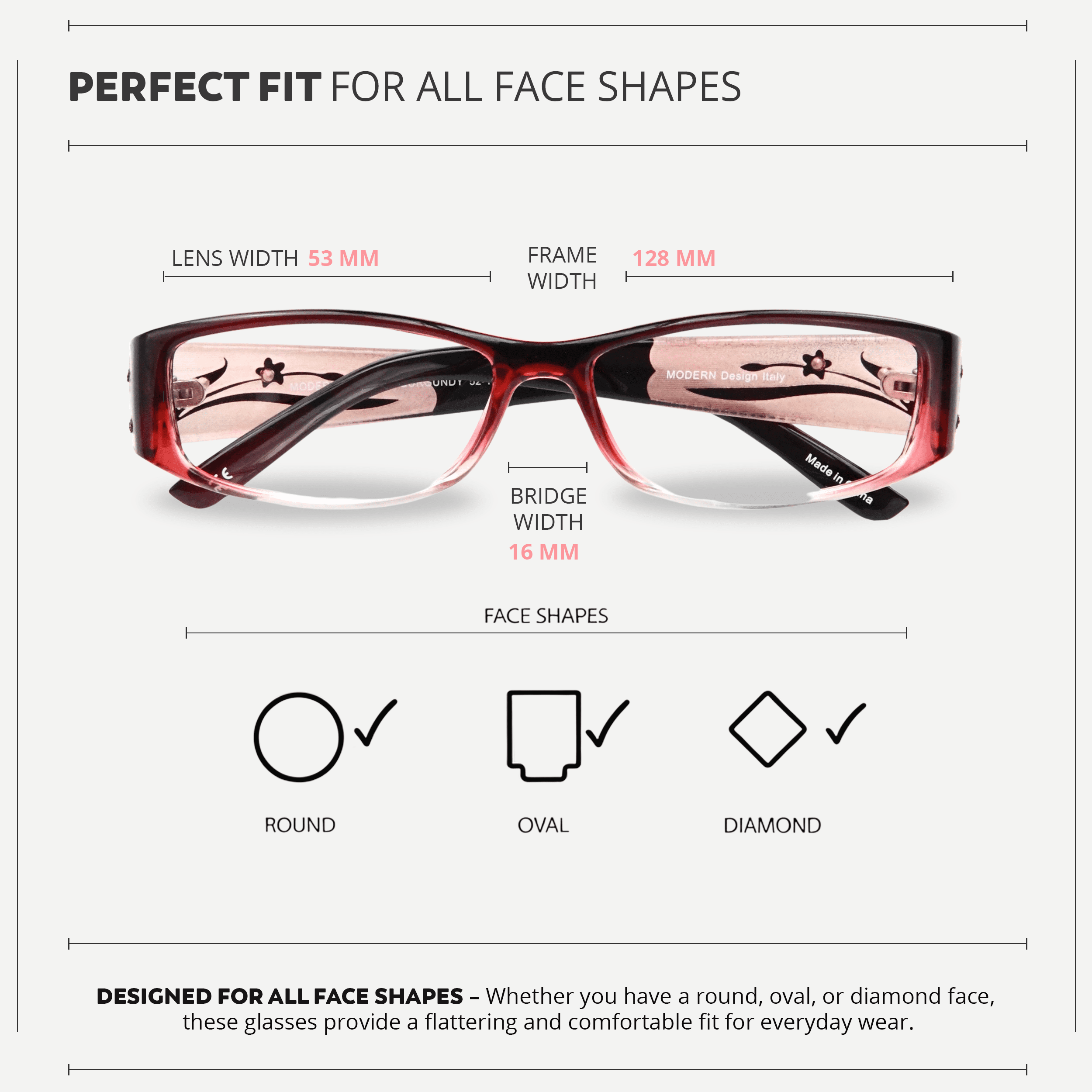 Eyebogo Kaylee Value 12-Pack Women Rectangular Reading Glasses, +2.50
