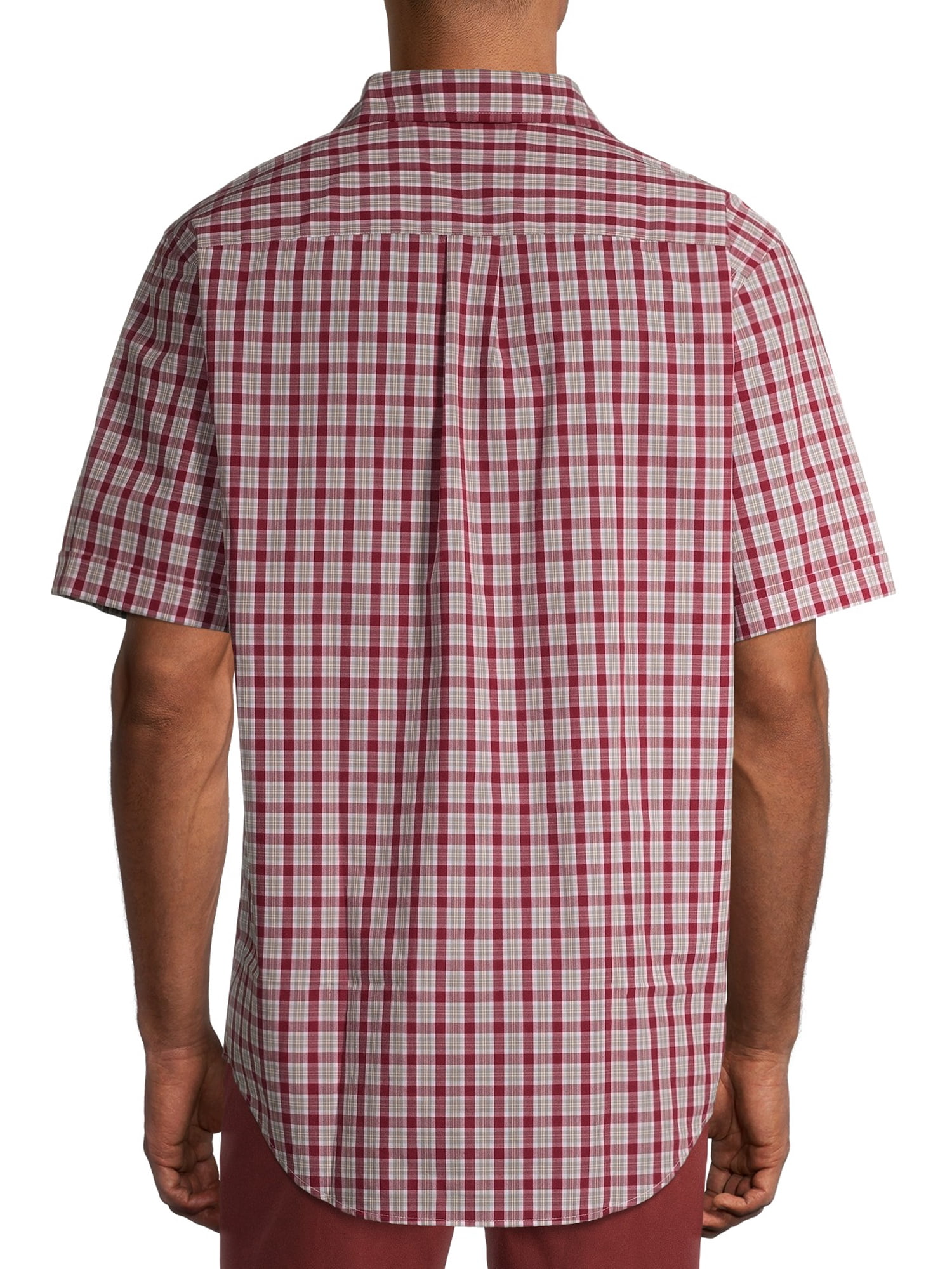 Arrow Men's Big and Tall Hamilton Poplin Wrinkle Free Short Sleeve Shirt
