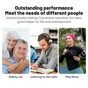LC-dolida Portable Radio AM FM,Digital Mini Radio with Rechargeable Battery LCD Display for Walking,Small Radio Portable Pocket,Suitable for Indoor,Outdoor,and Emergency Use(Silver Gray)