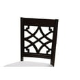 thumbnail image 6 of Baxton Studio Mael Modern and Contemporary Grey Fabric Upholstered Espresso Brown Finished Wood Dining Chair (Set of 4), 6 of 7