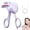 Purple, variant on Electric Heated Eyelash Curler, C Rechargeable Heated Lash Curler, with 3 Temperature Settings, Fast Heating Curling Comb, for Natural Long-Lasting Lash Styling