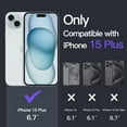 thumbnail image 2 of JETech Magnetic Case for iPhone 15 Plus 6.7-Inch Compatible with MagSafe Wireless Charging, Shockproof Phone Bumper Cover, Anti-Scratch Clear Back (Light Purple), 2 of 6