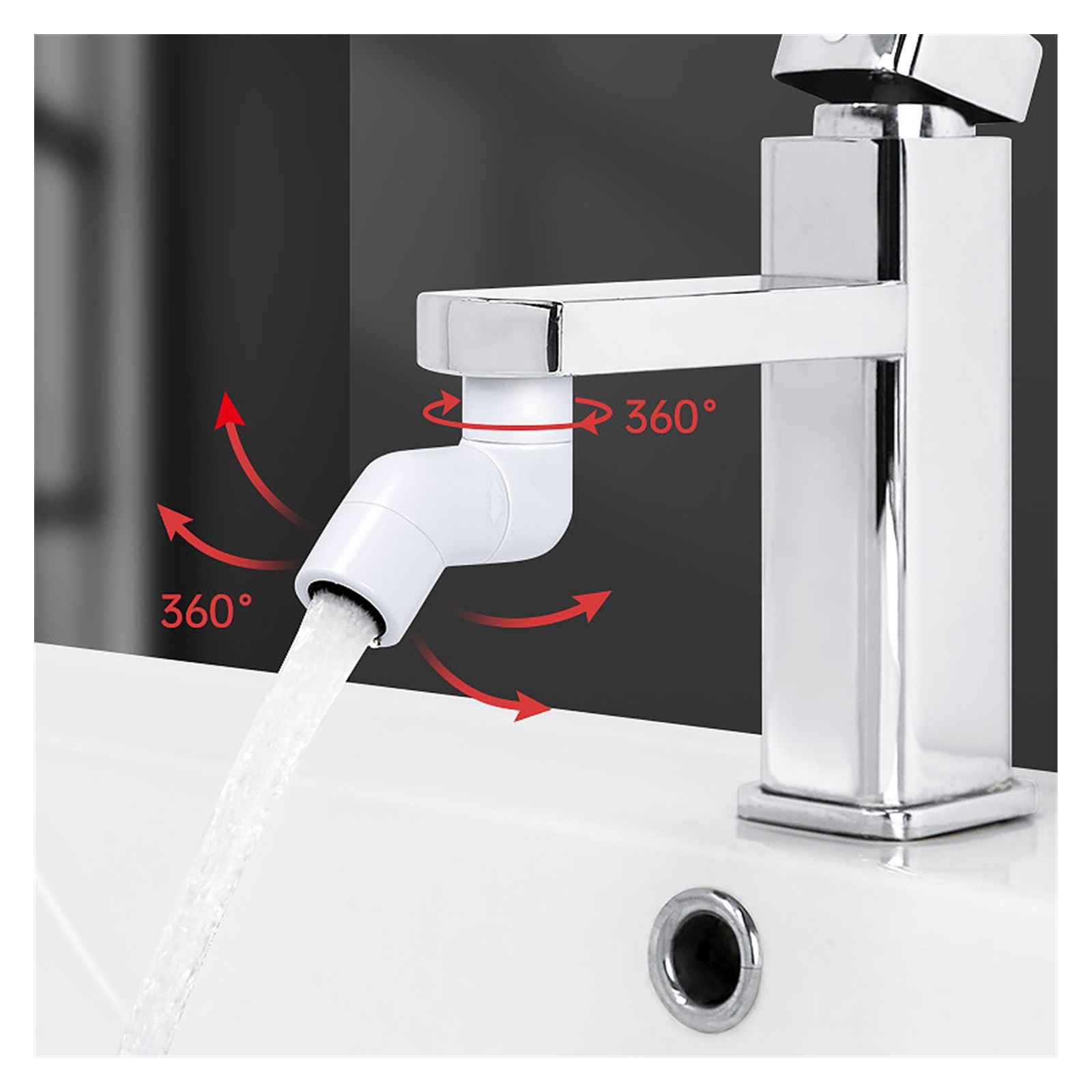 720 Rotating Kitchen Faucet Extender,Water Saving Tap Aerator Faucet Nozzle Splash Filter Spray Bathroom For Kitchen, Bathroom Faucet ,Water Saving