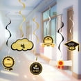 thumbnail image 4 of Clearance! Set Graduation Hanging Decorations 2022 No DIY | Graduation Hanging Swirls Decorations Graduation Decorations | Black and Gold Graduation Decorations 2022 Hangs,Pink, 4 of 4