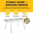 thumbnail image 4 of Floral Eucalyptus Leaves Table Cloths for 8 Foot Rectangle Tables, Summer Botanical Watercolor Daisy Patio Waterproof Elastic Fitted Tablecloths, Washable Rectangular Table Cover for Camping, 4 of 8